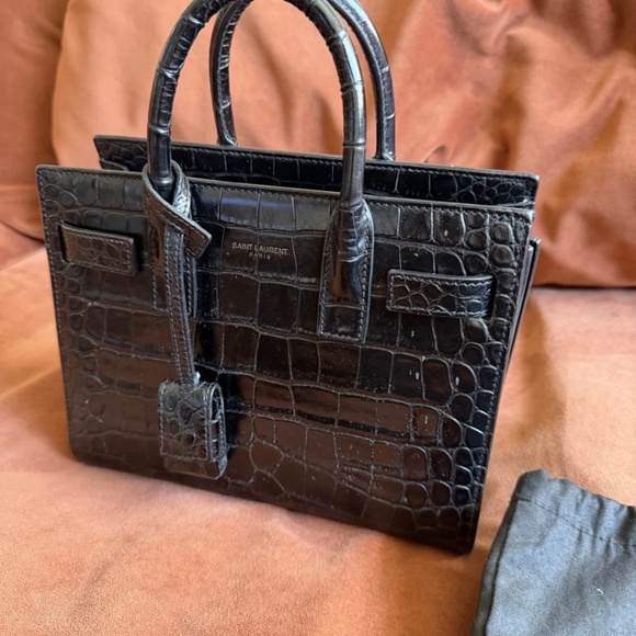 SAINT LAURENT - SAC DE JOUR CROC NANO - Picture 2 of 16